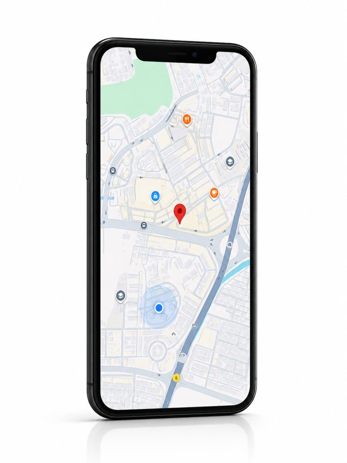 BizCloud App mobile GPS attendance on a smartphone