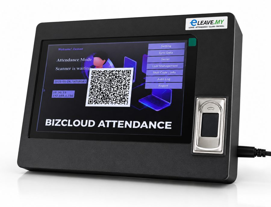 QR-WFP attendance terminal with QR code and fingerprint scanner
